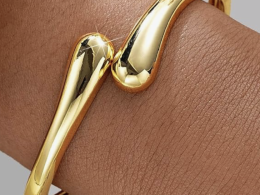 Gold Bangle Bracelets for Women Teens Trendy Chunky Adjustable Twist Cuff Bracelet Jewelry Gifts